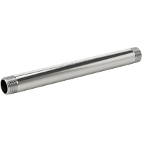 9176K195 Standard-Wall Chrome-Plated Brass Threaded Pipe Nipples and Pipe