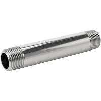 9176K223 Standard-Wall Chrome-Plated Brass Threaded Pipe Nipples and Pipe