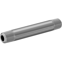 9149K41 Thick-Wall Brass Threaded Pipe Nipples and Pipe