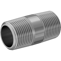 9149K46 Thick-Wall Brass Threaded Pipe Nipples and Pipe