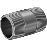 9149K58 Thick-Wall Brass Threaded Pipe Nipples and Pipe