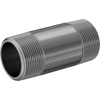 9149K68 Thick-Wall Brass Threaded Pipe Nipples and Pipe