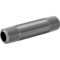 9149K74 Thick-Wall Brass Threaded Pipe Nipples and Pipe