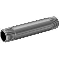 9149K85 Thick-Wall Brass Threaded Pipe Nipples and Pipe