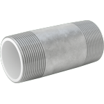 HIBJKBAB Standard-Wall Galvanized Steel Pipe Nipples and Pipe for Joining Dissimilar Metals