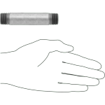 FBDJNCFG Standard-Wall Galvanized Steel Threaded Pipe Nipples and Pipe with Sealant