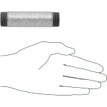 FBDJNDAG Standard-Wall Galvanized Steel Threaded Pipe Nipples and Pipe with Sealant