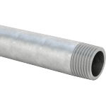 EEJJKBBD Standard-Wall Galvanized Steel Threaded Pipe Nipples and Pipe