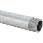 EEJJKBBE Standard-Wall Galvanized Steel Threaded Pipe Nipples and Pipe