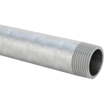 EEJJKDCI Standard-Wall Galvanized Steel Threaded Pipe Nipples and Pipe