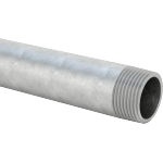 EEJJKDDC Standard-Wall Galvanized Steel Threaded Pipe Nipples and Pipe