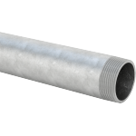 EEJJKDEE Standard-Wall Galvanized Steel Threaded Pipe Nipples and Pipe