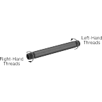 HHEIKCAD Standard-Wall Steel Pipe Nipples and Pipe with Right-Hand and Left-Hand Threads