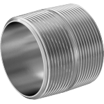 CECHKBIB Standard-Wall Stainless Steel Threaded Pipe Nipples and Pipe