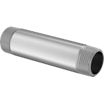 FEHANCBD Standard-Wall Stainless Steel Threaded Pipe Nipples and Pipe