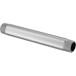 FEHANCCB Standard-Wall Stainless Steel Threaded Pipe Nipples and Pipe