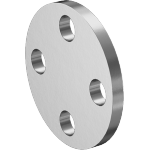 EDFAFKDIB Low-Pressure Stainless Steel Unthreaded Pipe Flanges